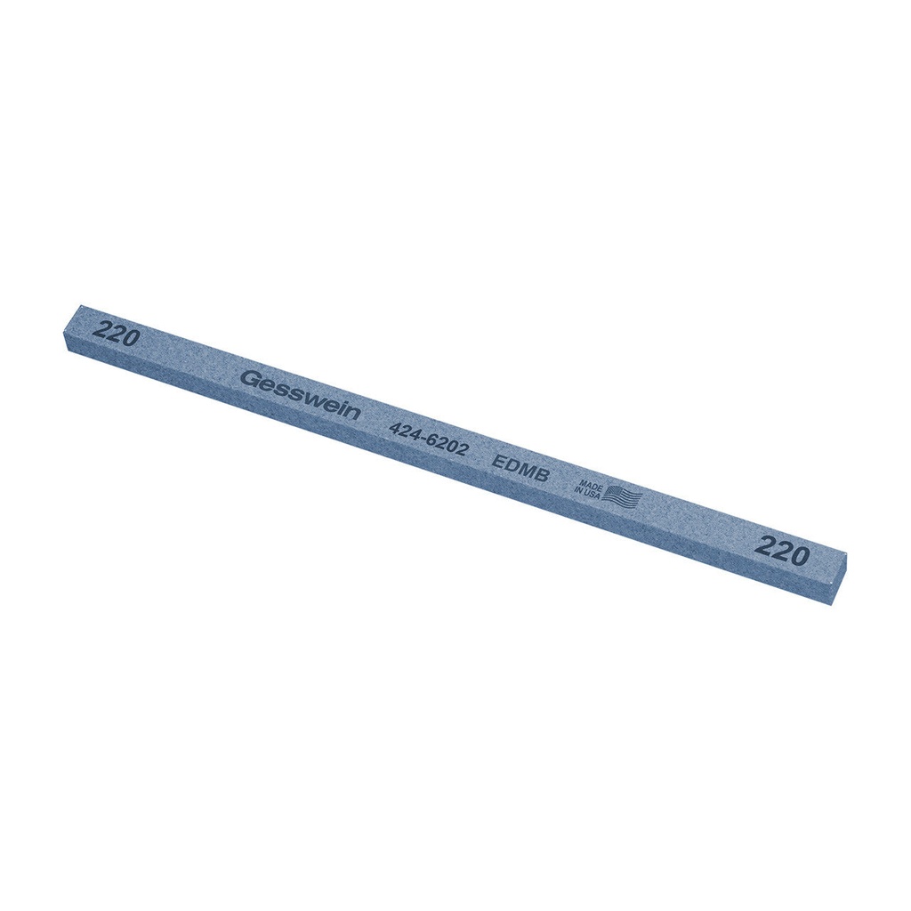 Gesswein® EDM Blue Stones - 1/4" x 1/4" x 6", 320 Grit  (Pkg. of 12)