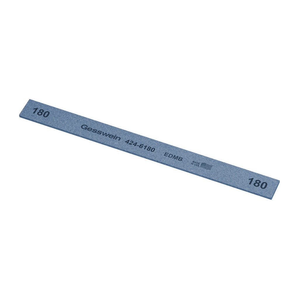 [424-6400] Gesswein® EDM Blue Stones - 1/2" x 1/16" x 6", 400 Grit  (Pkg. of 12)