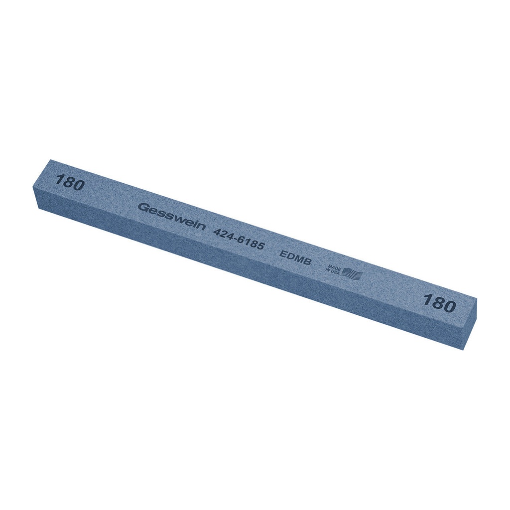 [424-6405] Gesswein® EDM Blue Stones - 1/2" x 1/2" x 6", 400 Grit  (Pkg. of 6)