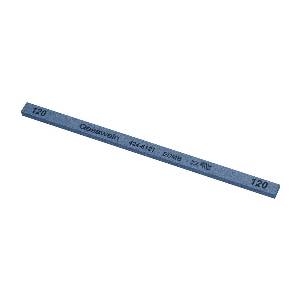 [424-6601] Gesswein® EDM Blue Stones - 1/4" x 1/8" x 6", 600 Grit  (Pkg. of 12)