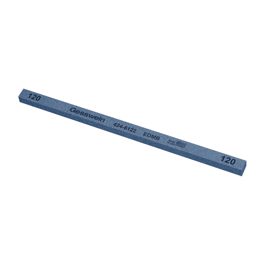 [424-6602] Gesswein® EDM Blue Stones - 1/4" x 1/4" x 6", 600 Grit  (Pkg. of 12)