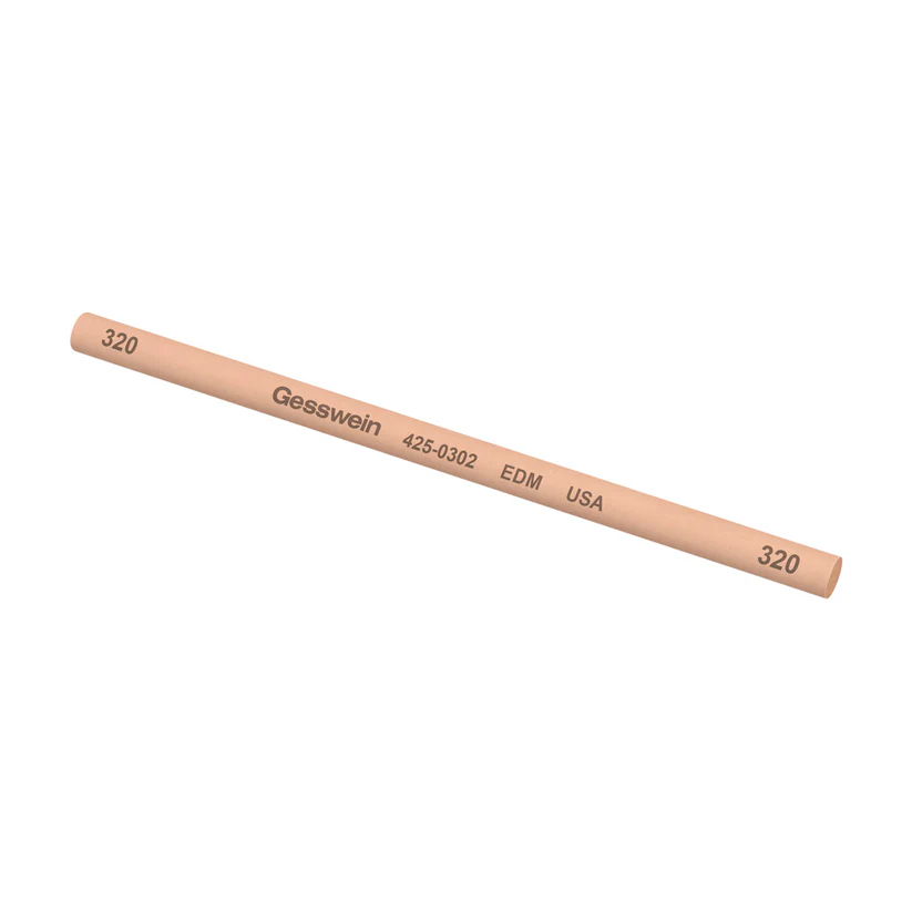Gesswein® EDM Stones - 1/4" Round x 6", 320 Grit  (Pkg. of 6)