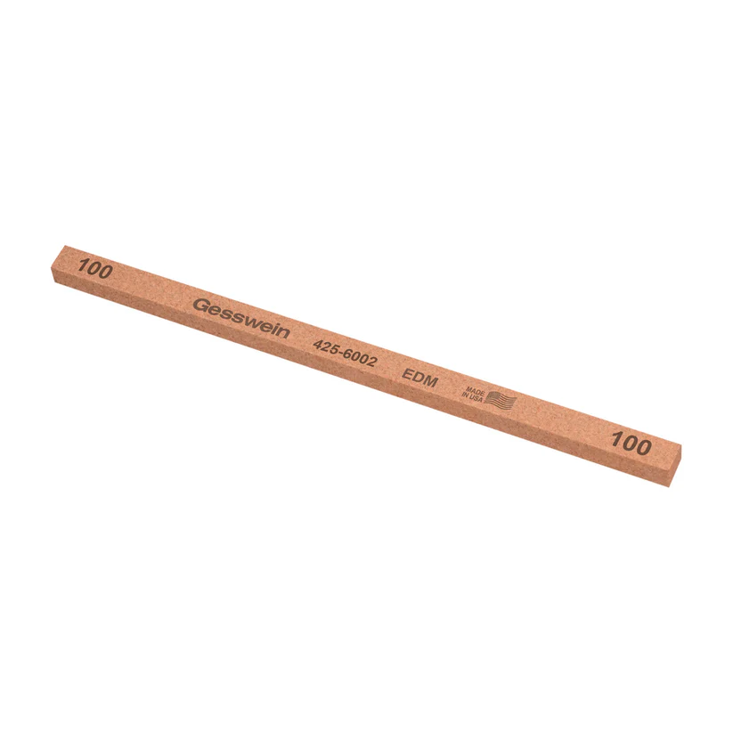 Gesswein® EDM Stones - 1/4" x 1/4" x 6", 100 Grit  (Pkg. of 12)