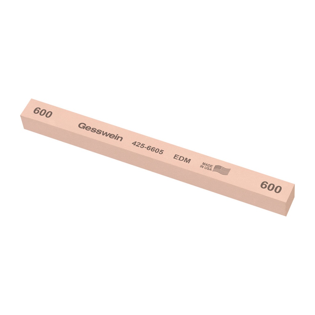[425-6005] Gesswein® EDM Stones - 1/2" x 1/2" x 6", 100 Grit  (Pkg. of 6)