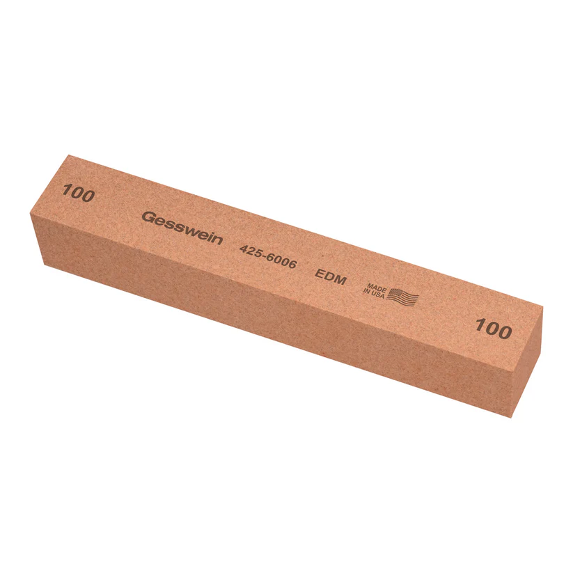 Gesswein® EDM Stones - 1" x 1" x 6", 100 Grit  (Pkg. of 6)