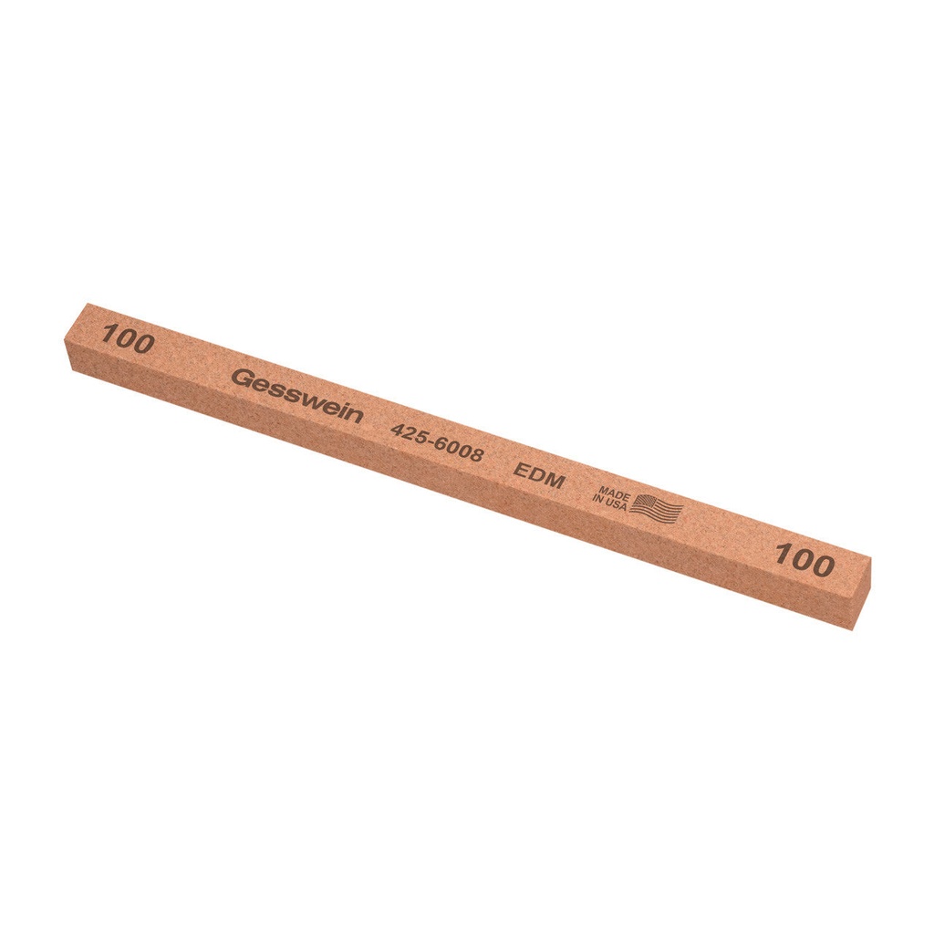[425-6008] Gesswein® EDM Stones - 3/8" x 3/8" x 6", 100 Grit  (Pkg. of 12)