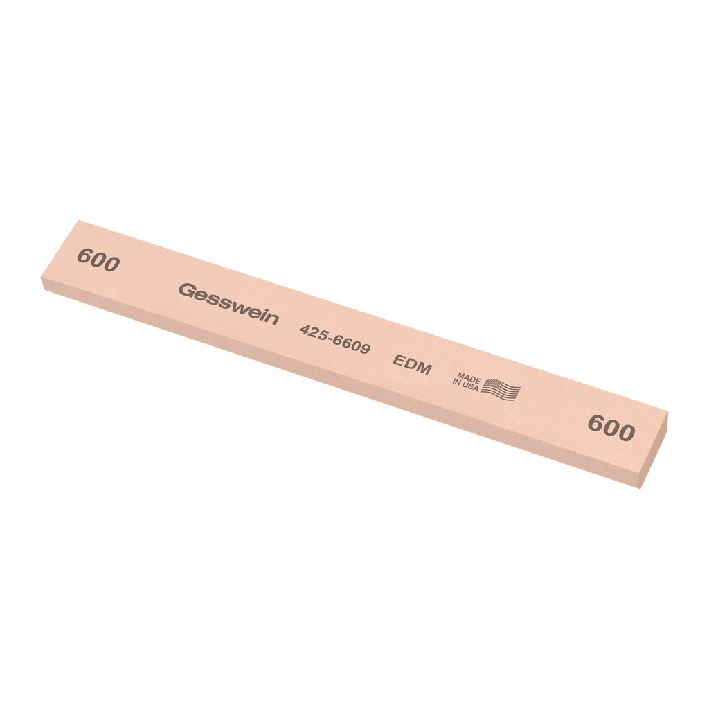 [425-6009] Gesswein® EDM Stones - 3/4" x 1/4" x 6", 100 Grit  (Pkg. of 6)
