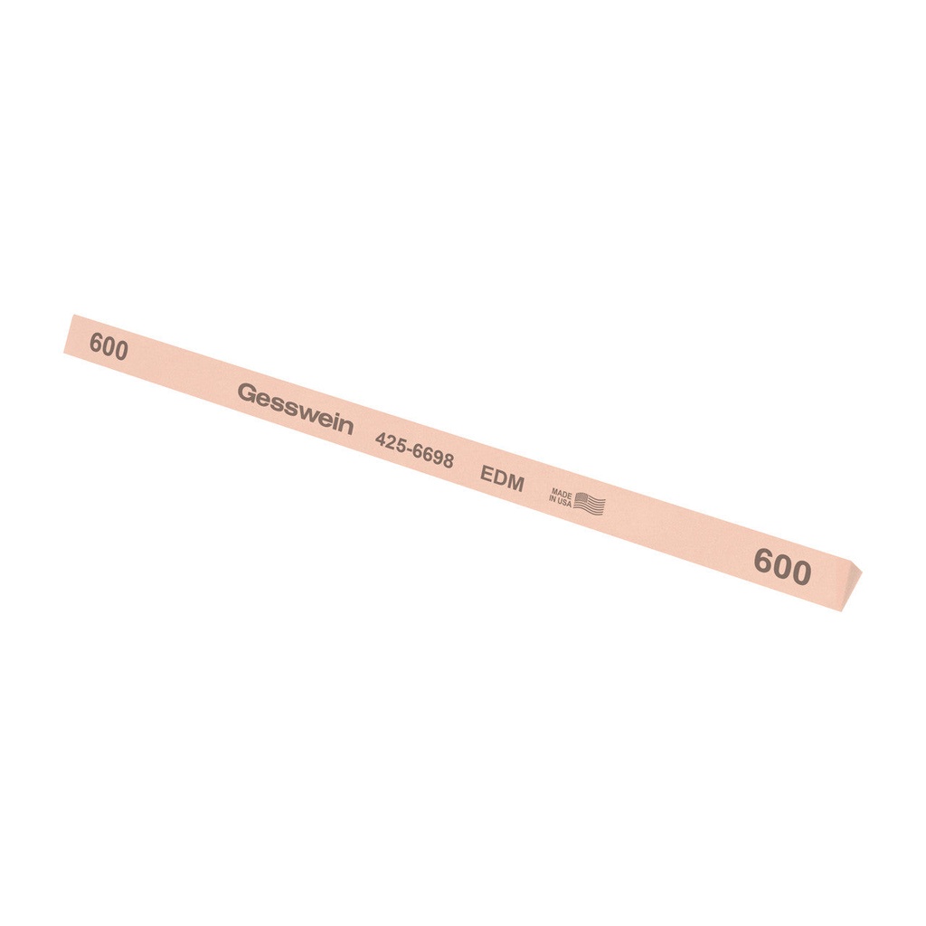 [425-6098] Gesswein® EDM Stones - 3/8" x 6", Triangle, 100 Grit  (Pkg. of 12)