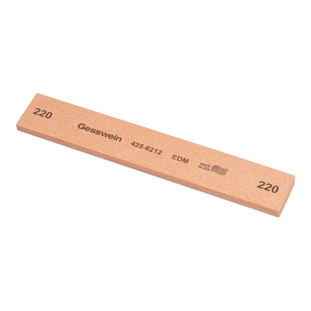 [425-6112] Gesswein® EDM Stones - 1" x 1/4" x 6", 180 Grit  (Pkg. of 6)