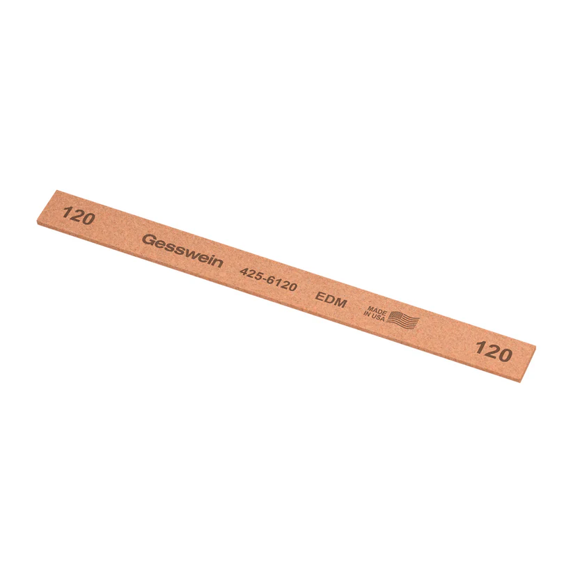 Gesswein® EDM Stones - 1/2" x 1/16" x 6", 120 Grit  (Pkg. of 12)