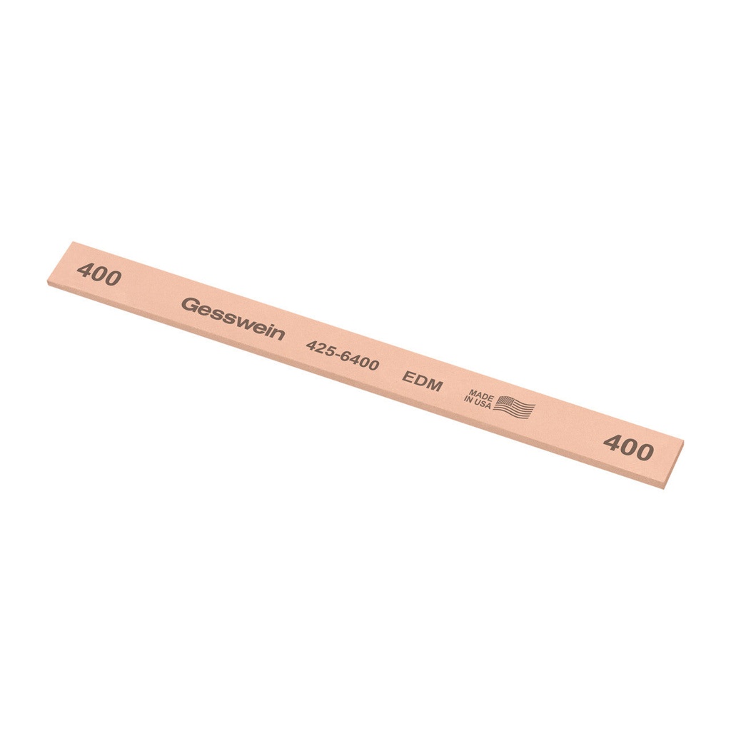 [425-6180] Gesswein® EDM Stones - 1/2" x 1/16" x 6", 180 Grit  (Pkg. of 12)