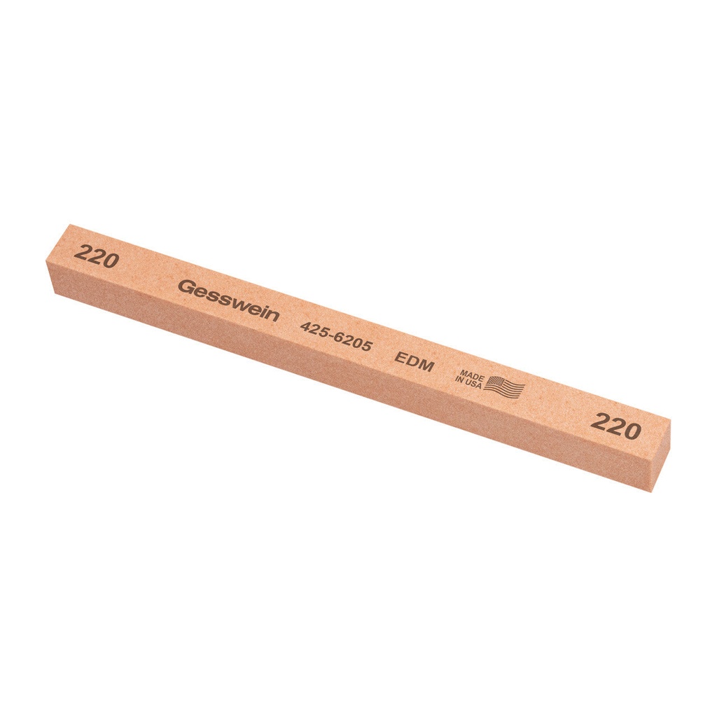 [425-6185] Gesswein® EDM Stones - 1/2" x 1/2" x 6", 180 Grit  (Pkg. of 6)