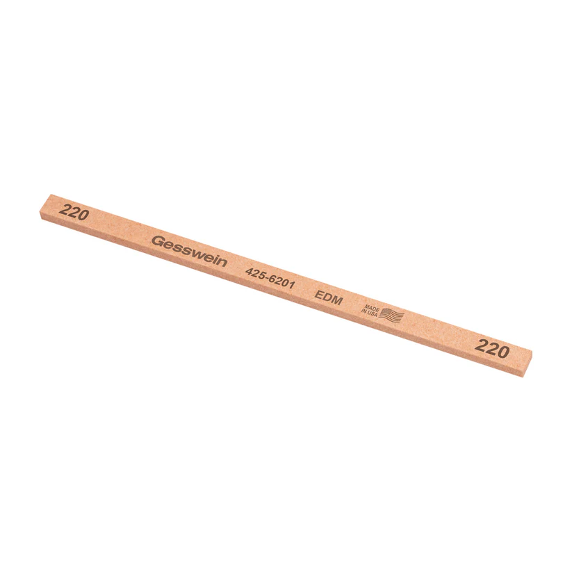 Gesswein® EDM Stones - 1/4" x 1/8" x 6", 220 Grit  (Pkg. of 12)
