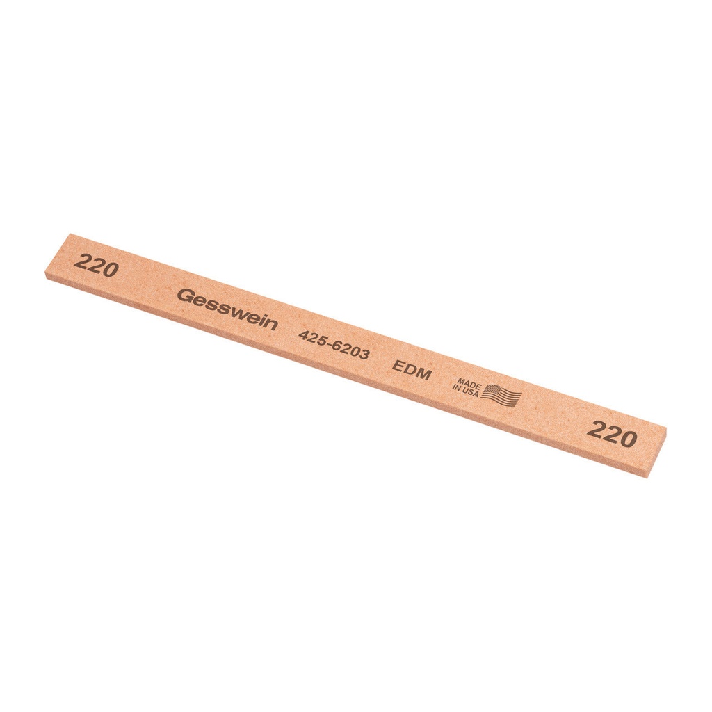 Gesswein® EDM Stones - 1/2" x 1/8" x 6", 220 Grit  (Pkg. of 12)