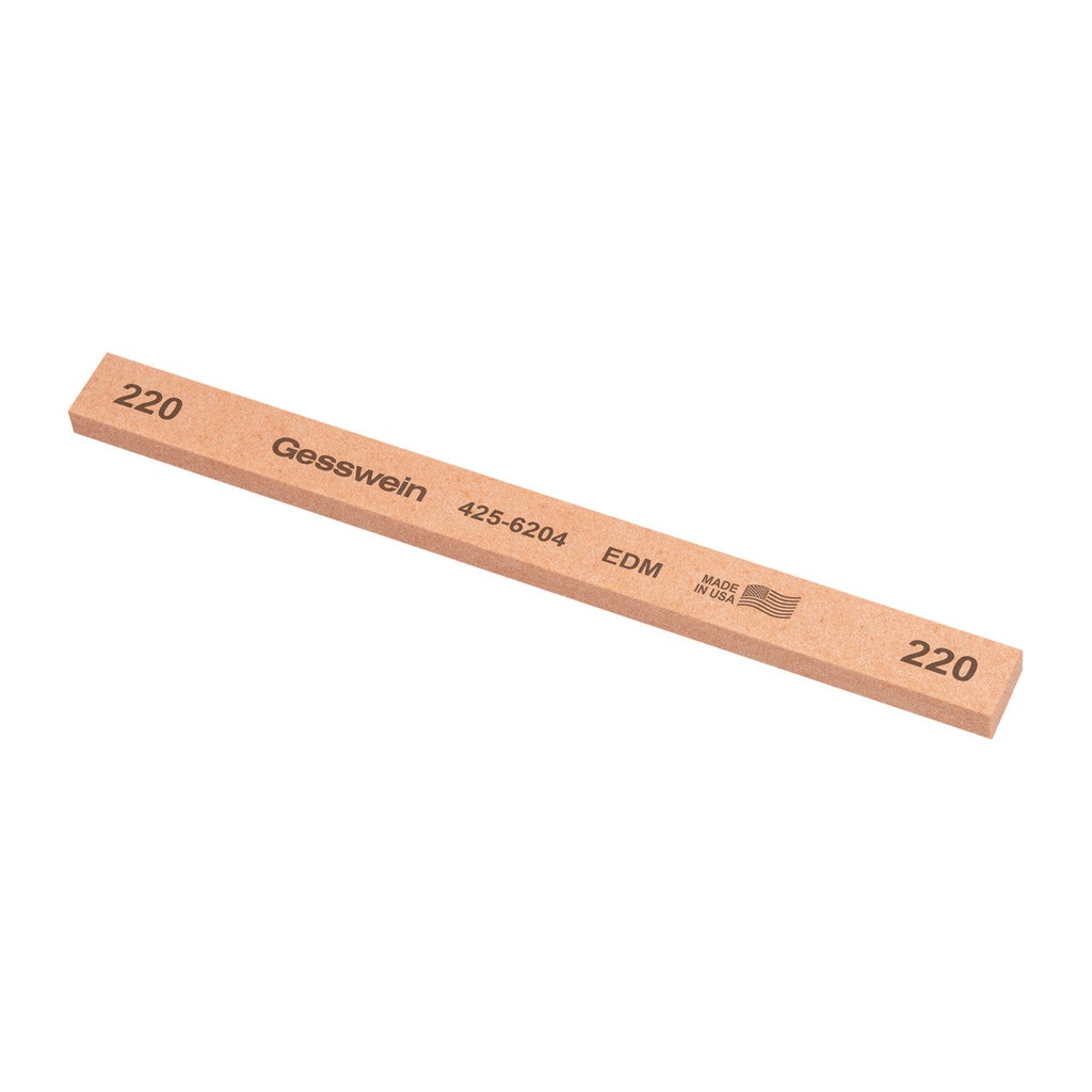 Gesswein® EDM Stones - 1/2" x 1/4" x 6", 220 Grit  (Pkg. of 12)