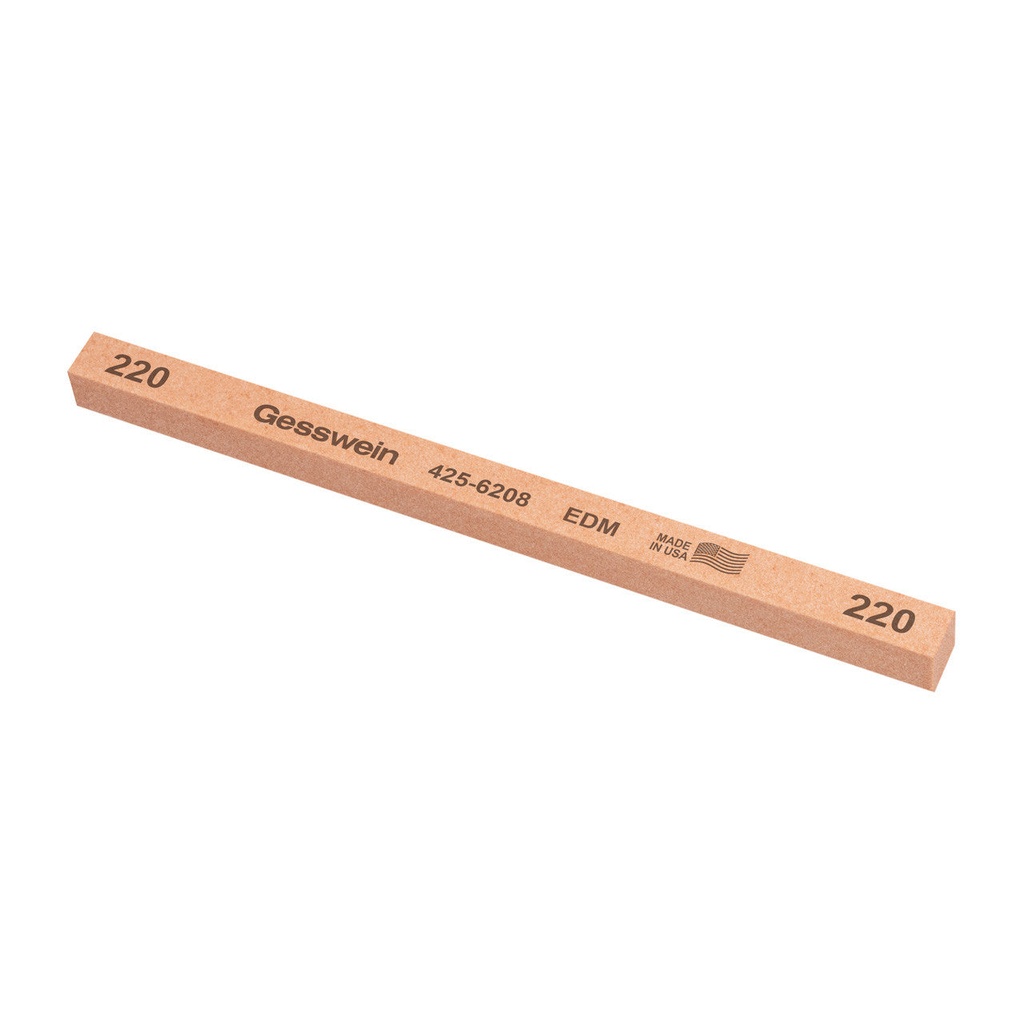 Gesswein® EDM Stones - 3/8" x 3/8" x 6", 220 Grit  (Pkg. of 12)