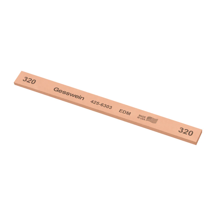 Gesswein® EDM Stones - 1/2" x 1/8" x 6", 320 Grit  (Pkg. of 12)
