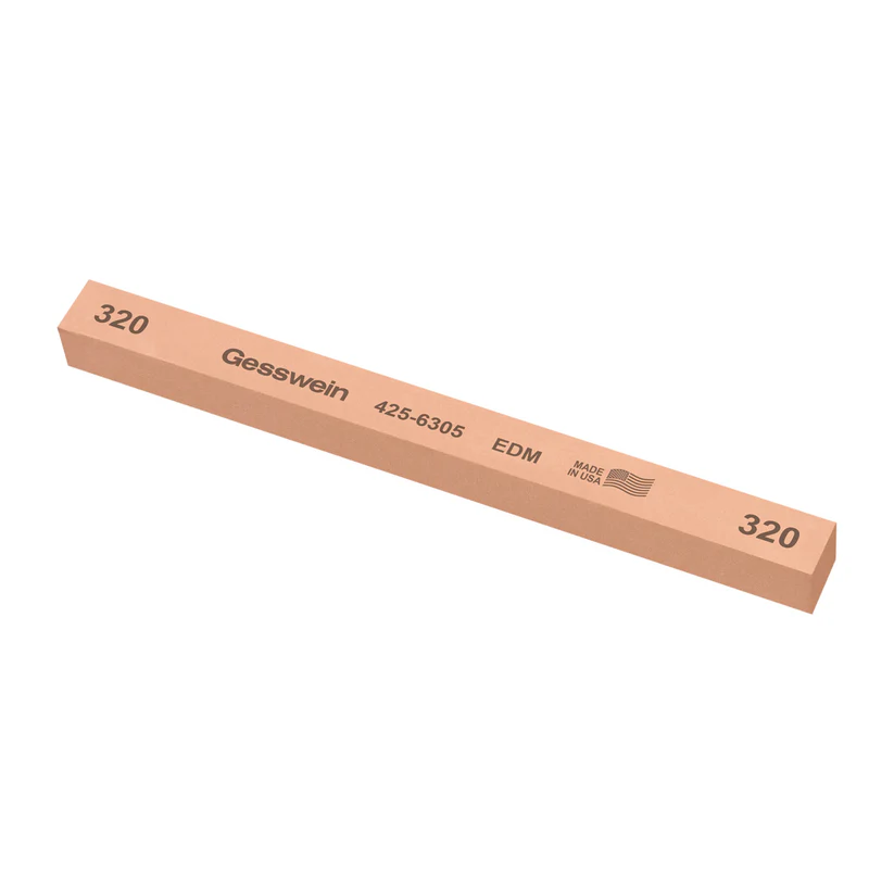Gesswein® EDM Stones - 1/2" x 1/2" x 6", 320 Grit  (Pkg. of 6)