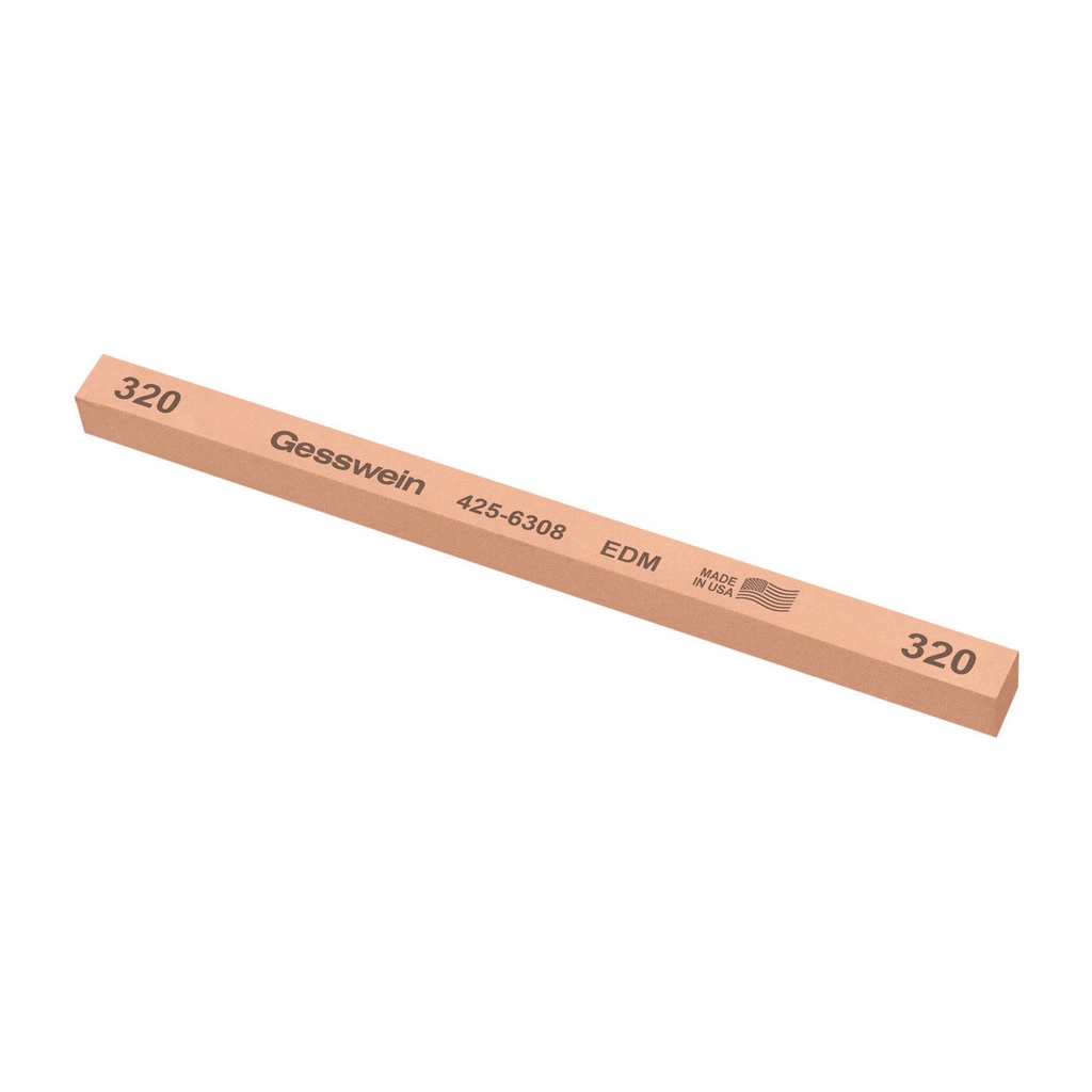 Gesswein® EDM Stones - 3/8" x 3/8" x 6", 320 Grit  (Pkg. of 12)