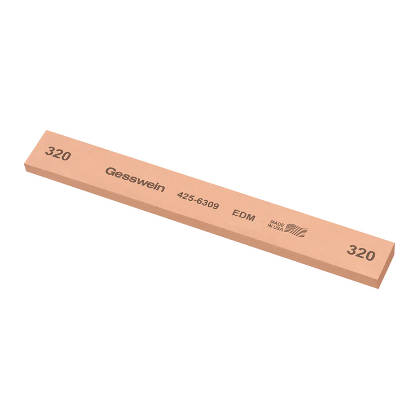 Gesswein® EDM Stones - 3/4" x 1/4" x 6", 320 Grit  (Pkg. of 6)