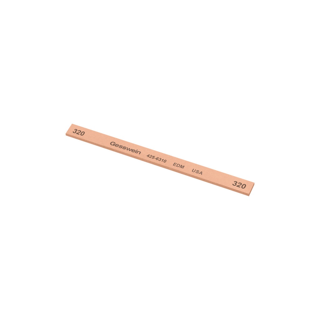 Gesswein® EDM Stones - 1/4" x 1/16" x 4", 320 Grit  (Pkg. of 12)