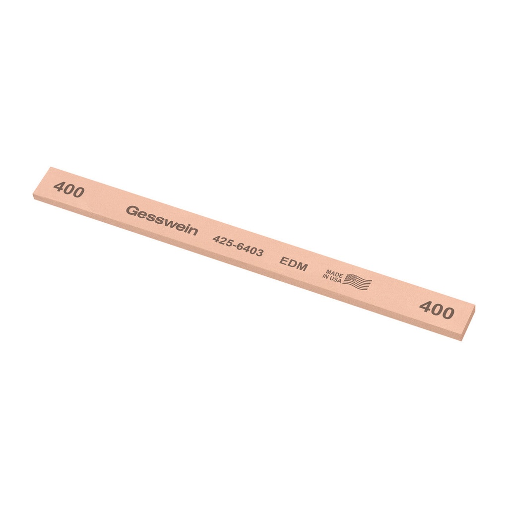 Gesswein® EDM Stones - 1/2" x 1/8" x 6", 400 Grit  (Pkg. of 12)