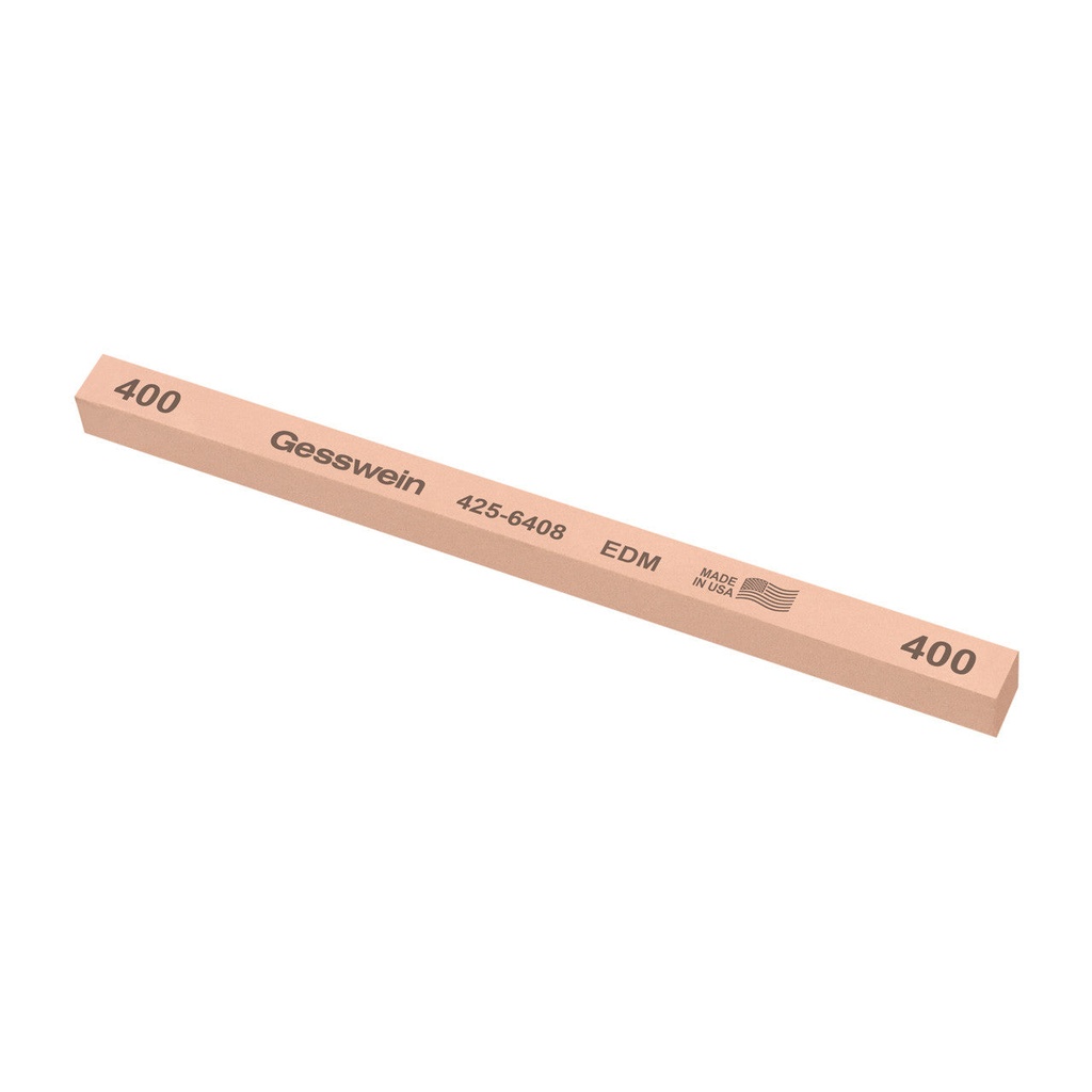 [425-6408] Gesswein® EDM Stones - 3/8" x 3/8" x 6", 400 Grit  (Pkg. of 12)