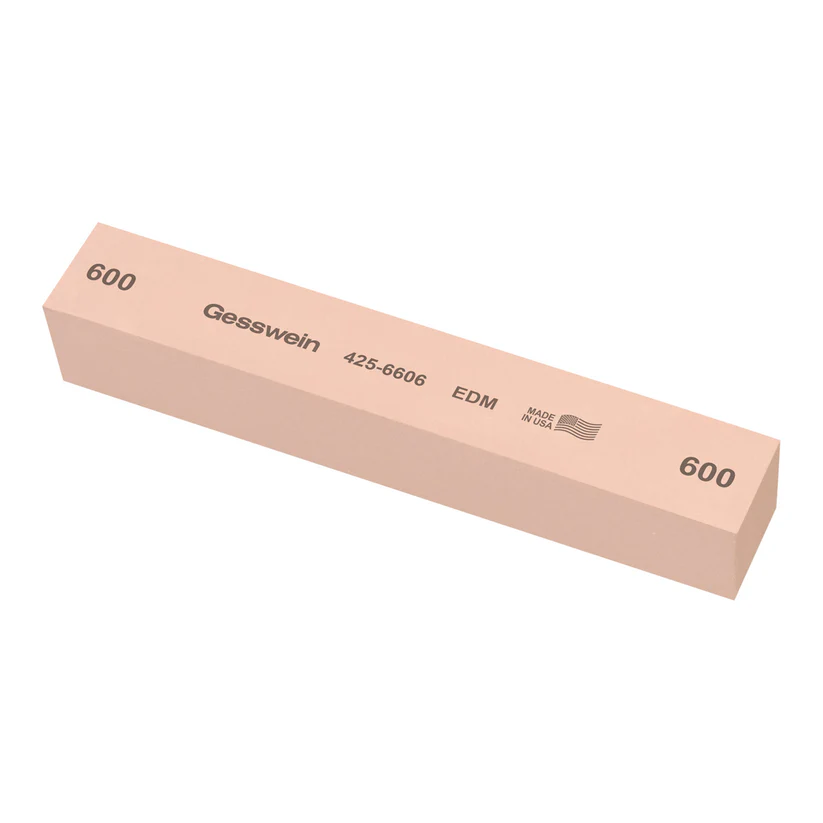Gesswein® EDM Stones - 1" x 1" x 6", 600 Grit  (Pkg. of 6)