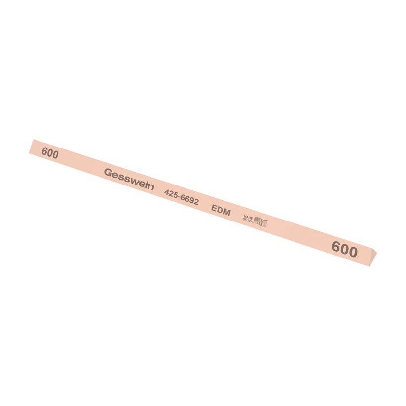 Gesswein® EDM Stones - 1/4" x 6" Triangle, 600 Grit  (Pkg. of 12)