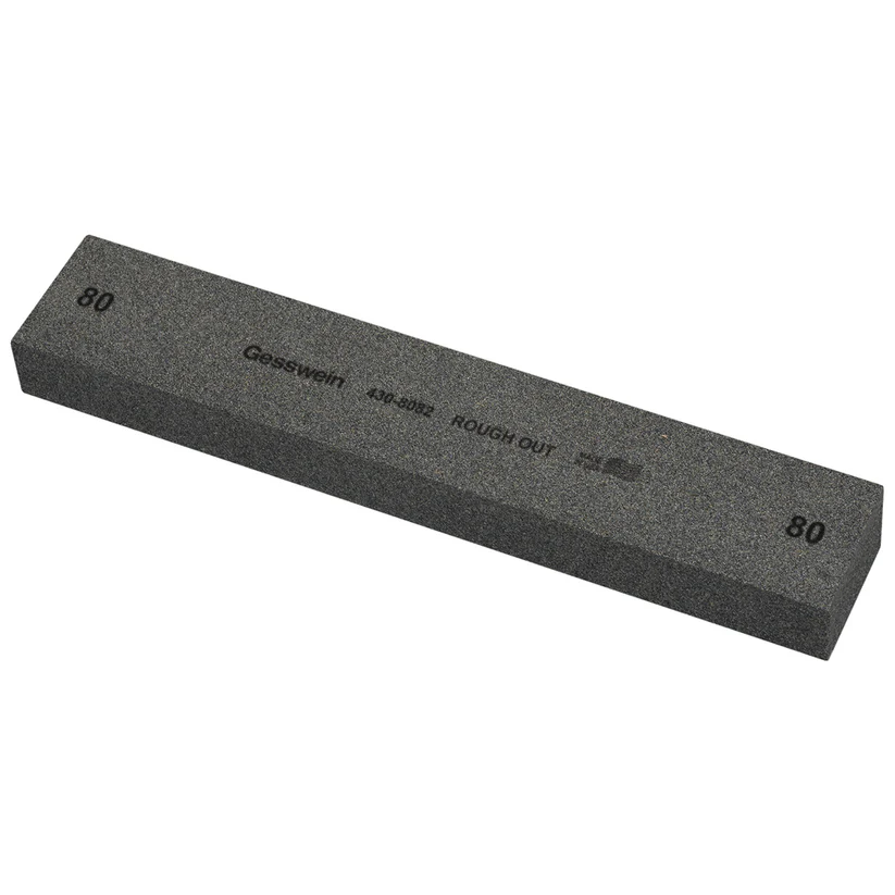 Gesswein® Rough Out Stones - 1-1/2" x 3/4" x 8", 80 Grit  (Pkg. of 6)