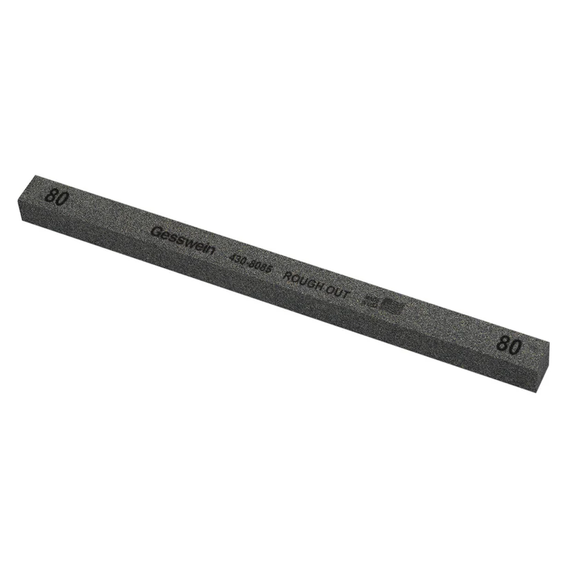 Gesswein® Rough Out Stones - 1/2" x 1/2" x 8", 80 Grit  (Pkg. of 12)