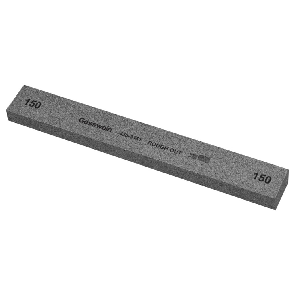 Gesswein® Rough Out Stones - 1" x 1/2" x 8", 100 Grit  (Pkg. of 6)