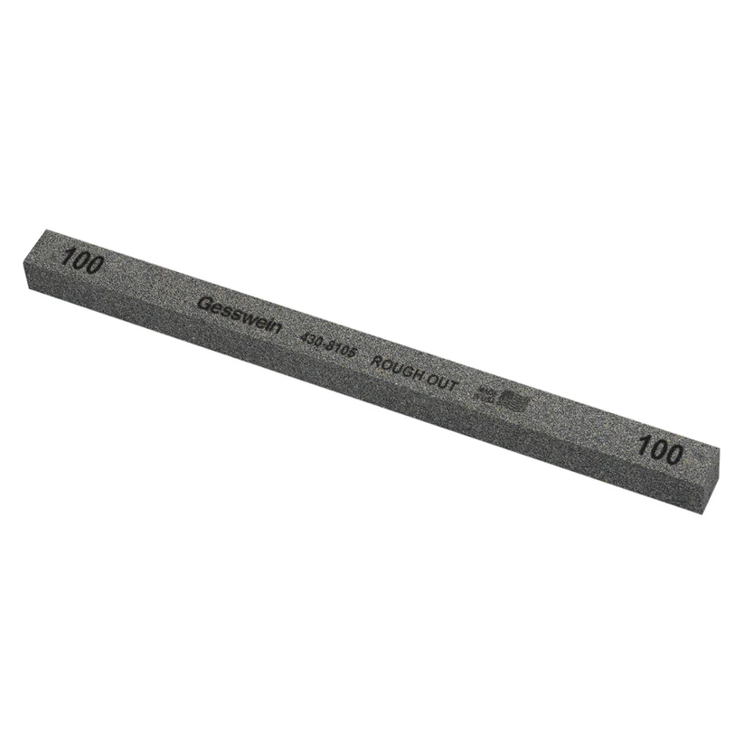 Gesswein® Rough Out Stones - 1/2" x 1/2" x 8", 100 Grit  (Pkg. of 12)