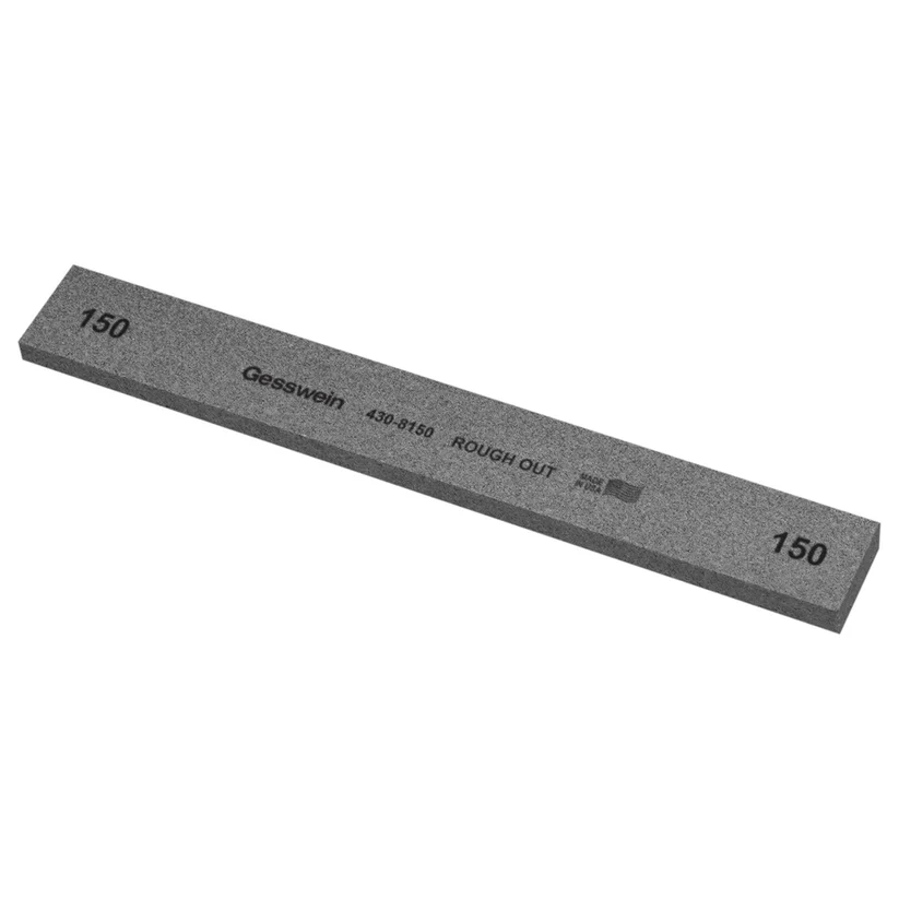 Gesswein® Rough Out Stones - 1" x 1/4" x 8", 150 Grit  (Pkg. of 12)