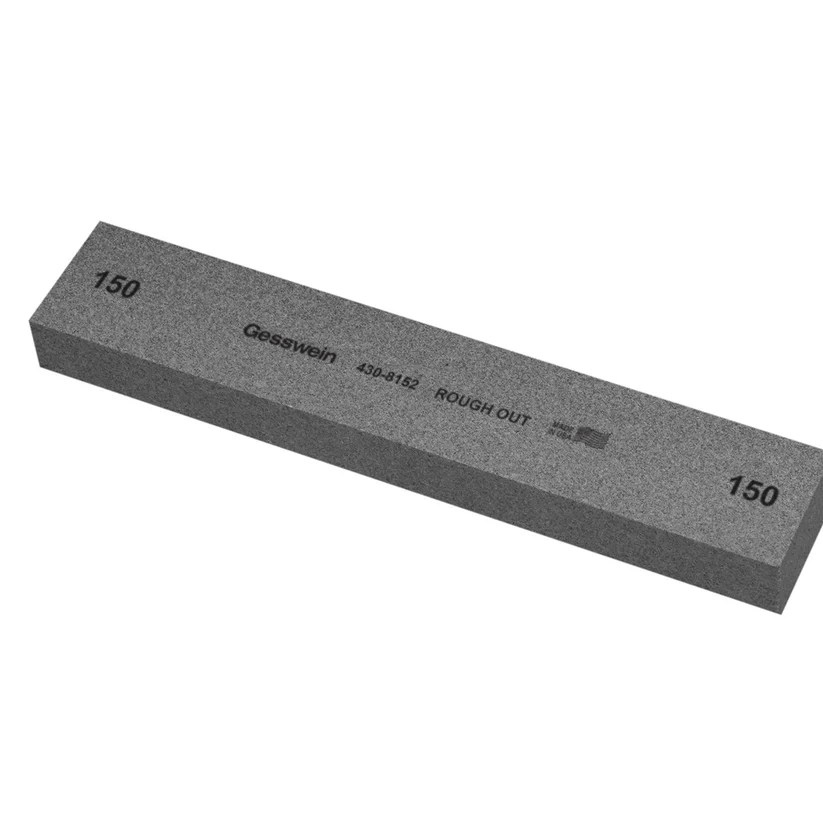 Gesswein® Rough Out Stones - 1-1/2" x 3/4" x 8", 150 Grit  (Pkg. of 6)