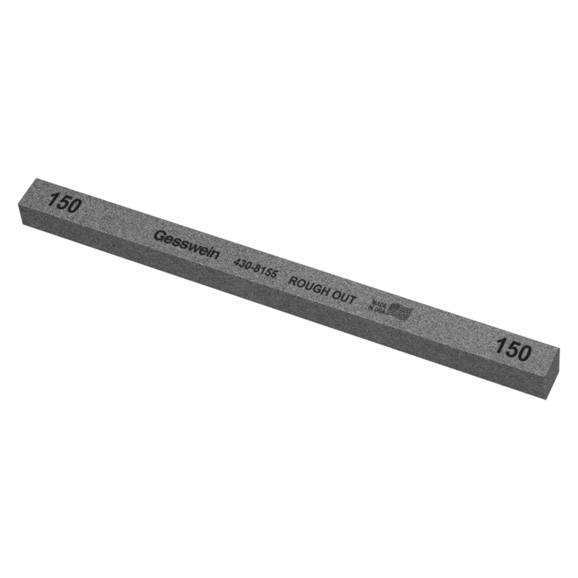 Gesswein® Rough Out Stones - 1/2" x 1/2" x 8", 150 Grit  (Pkg. of 12)