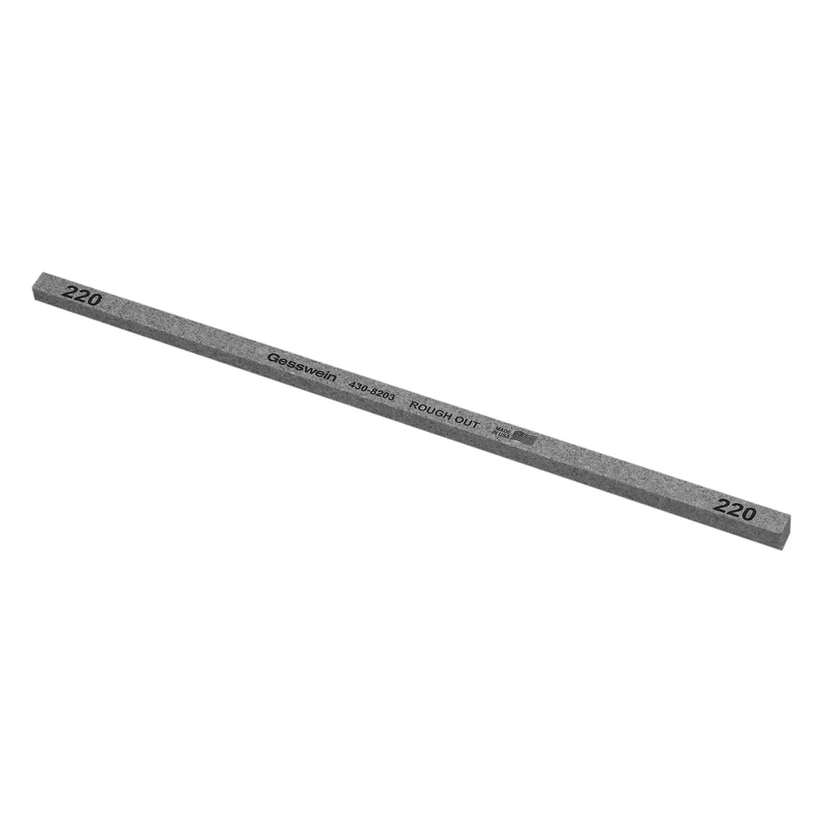 [430-8203] Gesswein® Rough Out Stones - 1/4" x 1/4" x 8", 220 Grit  (Pkg. of 12)