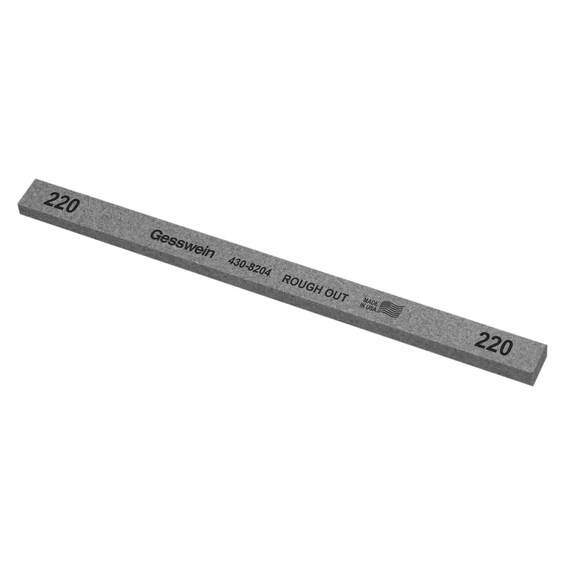Gesswein® Rough Out Stones - 1/2" x 1/4" x 8", 220 Grit  (Pkg. of 12)
