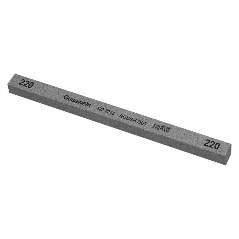 Gesswein® Rough Out Stones - 1/2" x 1/2" x 8", 220 Grit  (Pkg. of 12)