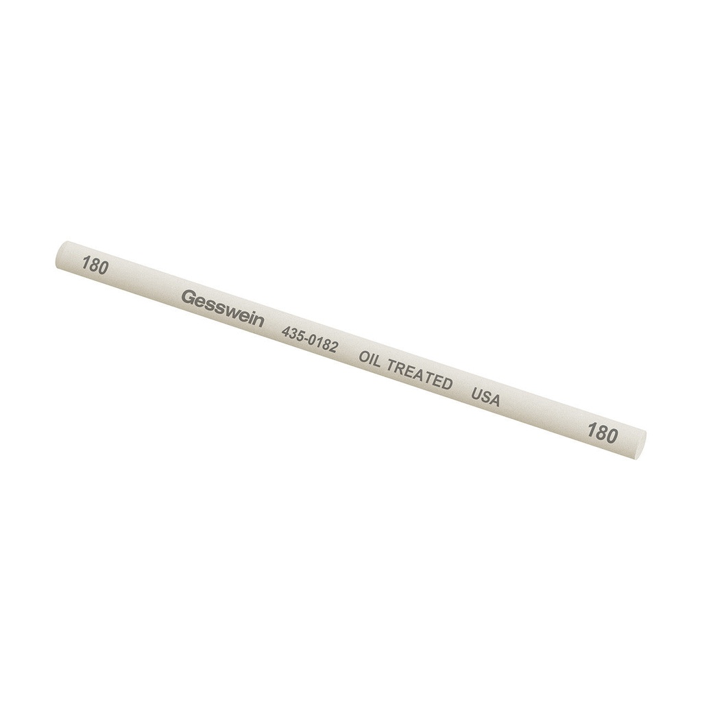 Gesswein® Oil-Treated Stones - 1/4" x 6" Round, 180 Grit  (Pkg. of 6)