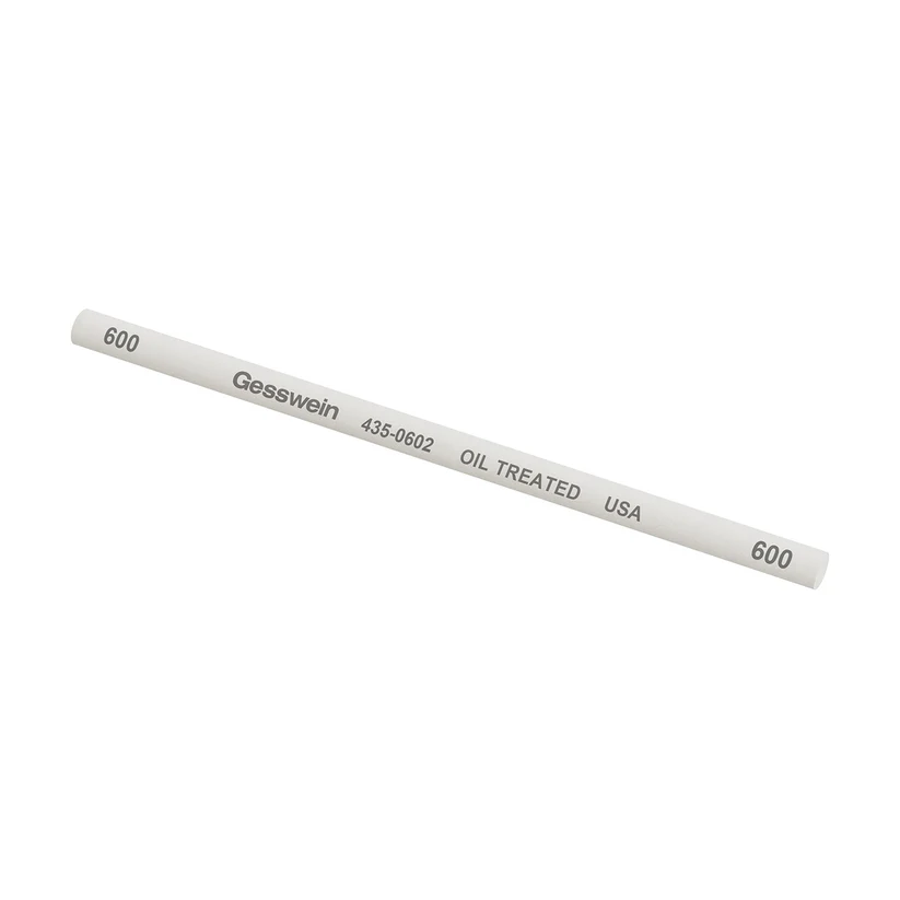 [435-0602] Gesswein® Oil-Treated Stones - 1/4" x 6" Round, 600 Grit  (Pkg. of 6)