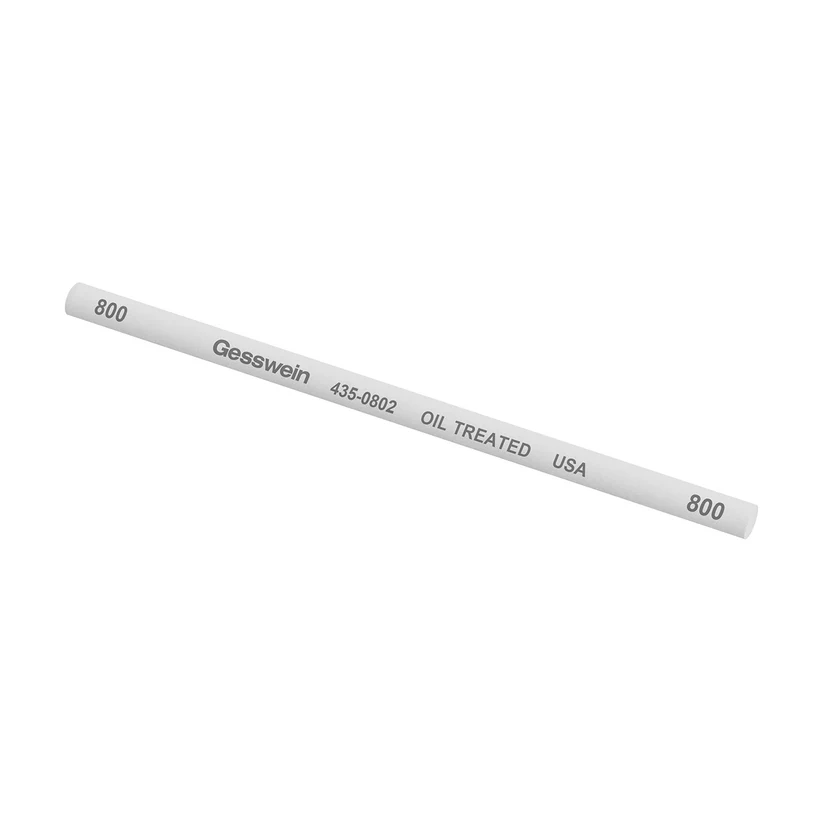 [435-0802] Gesswein® Oil-Treated Stones - 1/4" x 6" Round, 800 Grit  (Pkg. of 6)
