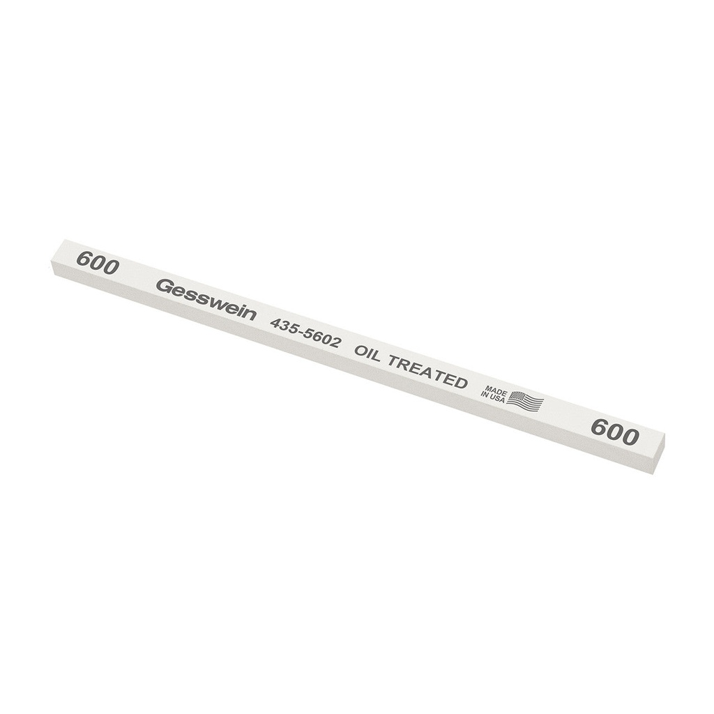 Gesswein® Oil-Treated Stones - 1/4" x 1/4" x 6", 180 Grit  (Pkg. of 12)