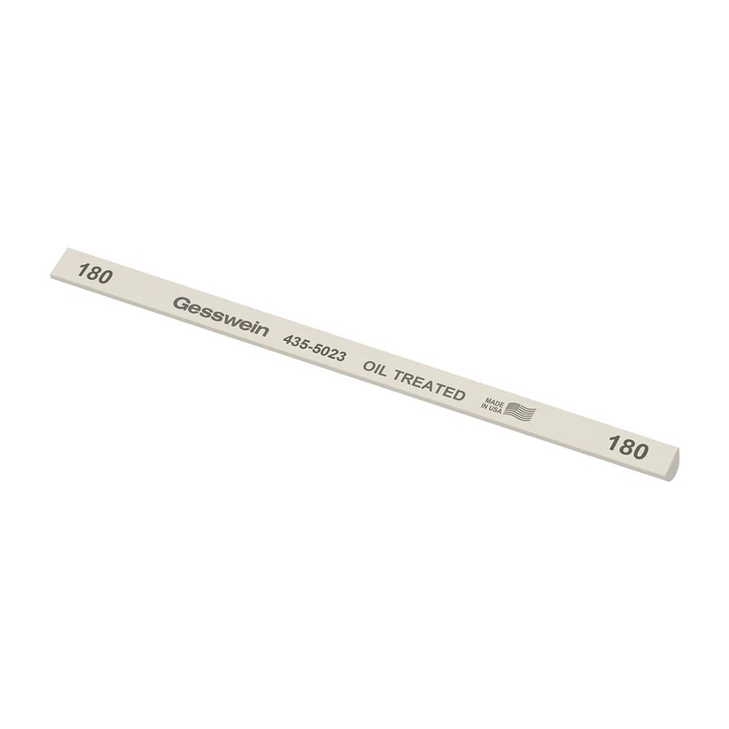 Gesswein® Oil-Treated Stones - 1/4" x 6" Hybrid, 180 Grit  (Pkg. of 12)