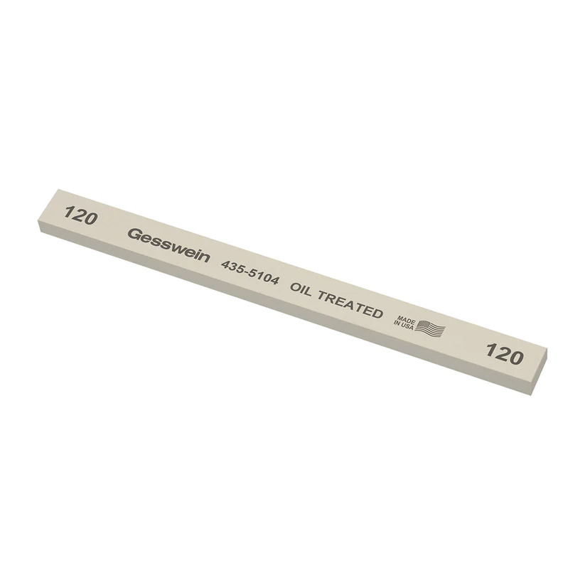 Gesswein® Oil-Treated Stones - 1/2" x 1/4" x 6", 120 Grit  (Pkg. of 12)
