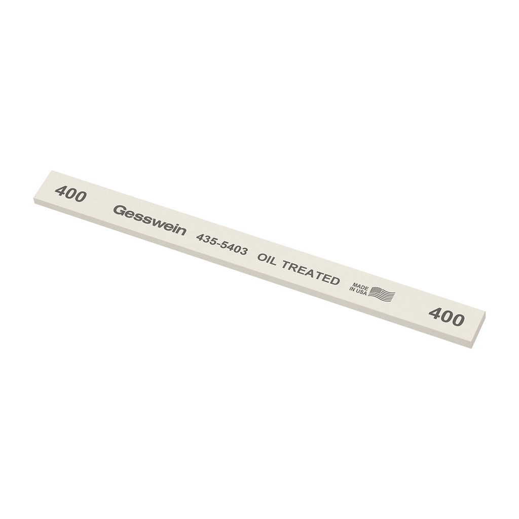 Gesswein® Oil-Treated Stones - 1/2" x 1/8" x 6", 220 Grit  (Pkg. of 12)