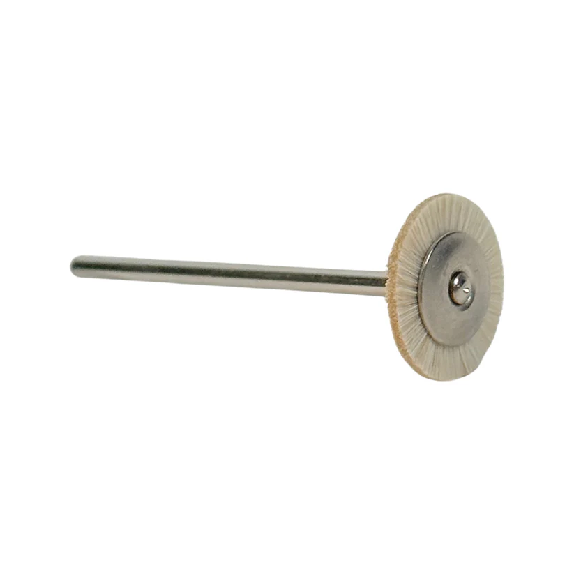 Hatho Single Row Soft 7/8" Wheel Brushes - 3/32" Shank (Pkg. of 12)