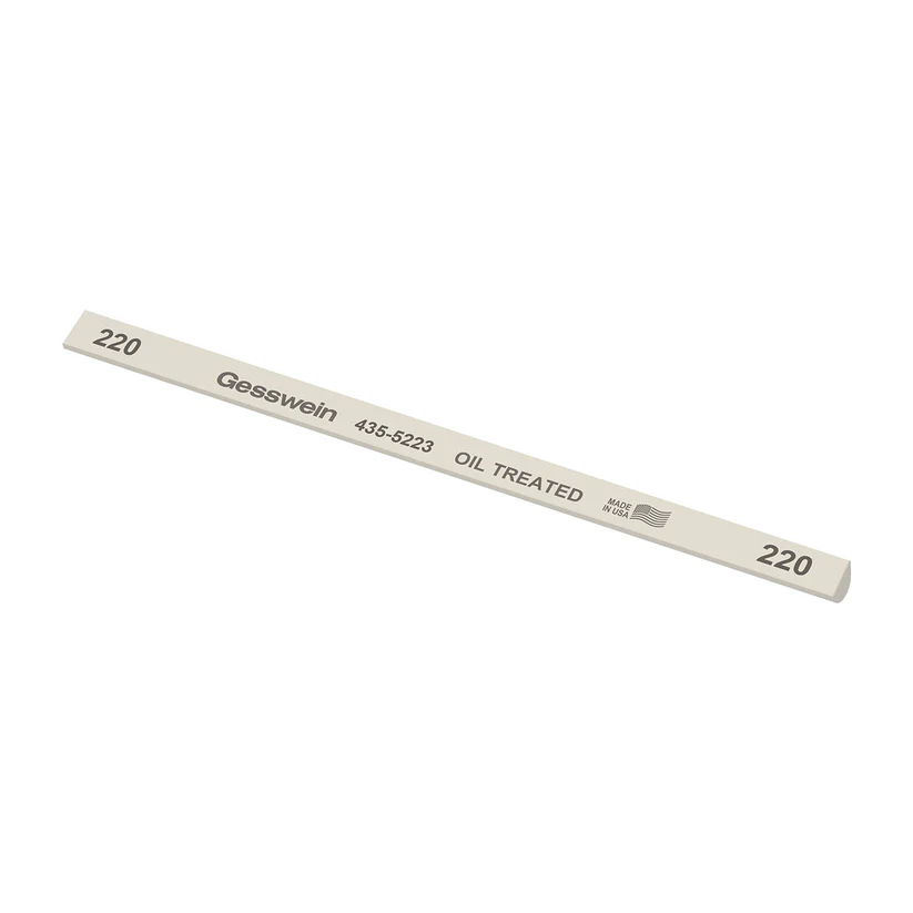 Gesswein® Oil-Treated Stones - 1/4" x 6" Hybrid, 220 Grit  (Pkg. of 12)