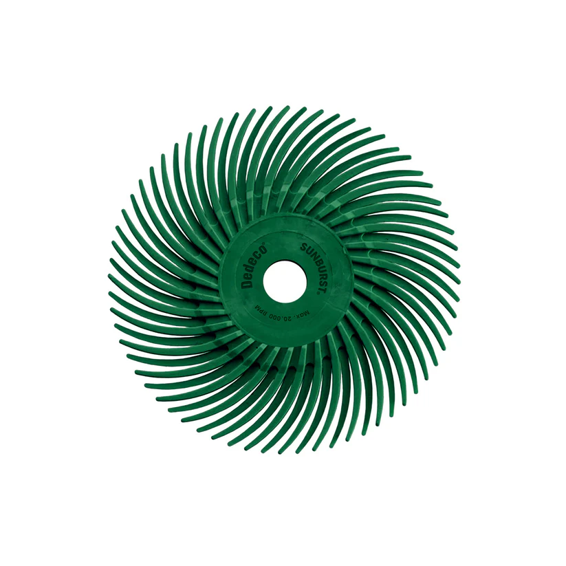 Dedeco® SUNBURST® Radial Discs - 3" (3/8" Center Hole) - 50 grit (Pkg. of 12)