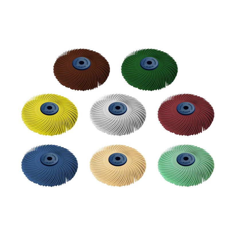Dedeco® SUNBURST® Radial Discs - 3" 3-Ply Set of 8